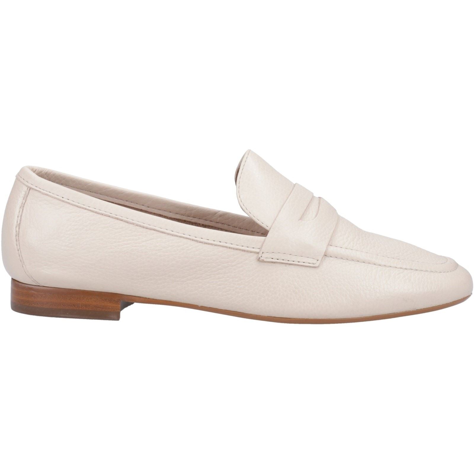 Dune Gianetta Leder Damen Ecru Slipper
