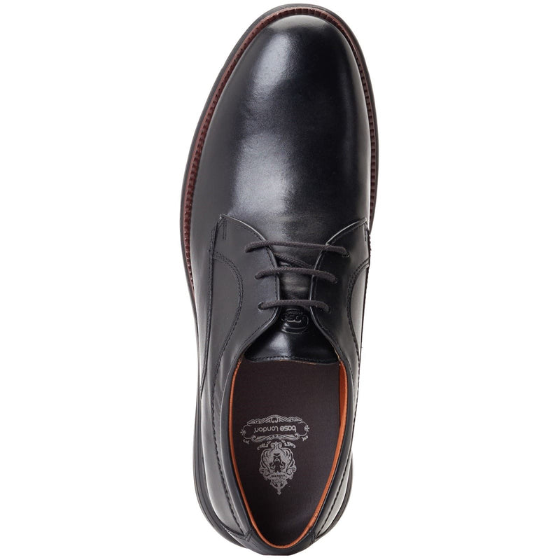 Base London Wing Leder Herrenschuhe In Schwarz Oxford Stil