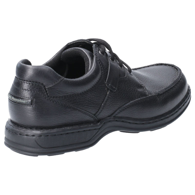 Hush Puppies Randall II Schwarze Farbe Herren-Schnürschuhe Aus Leder