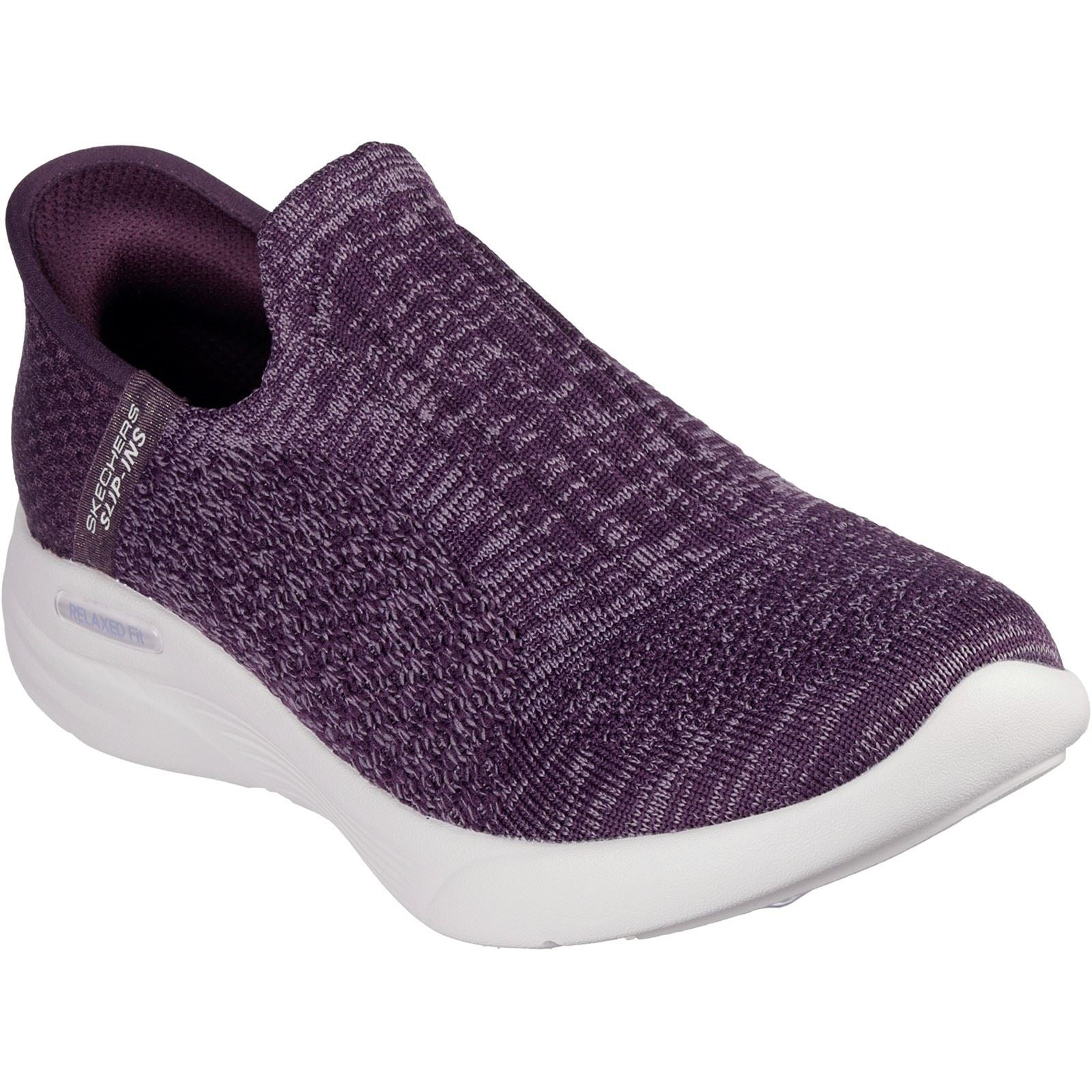 Skechers Relaxed Fit Sport Synthetik Damen Dunkelviolette Sneakers