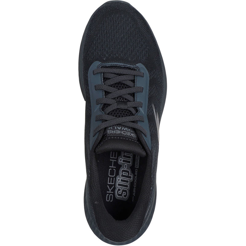 Skechers GO WALK NOW Payton Textile Herrenschwarze Sneakers