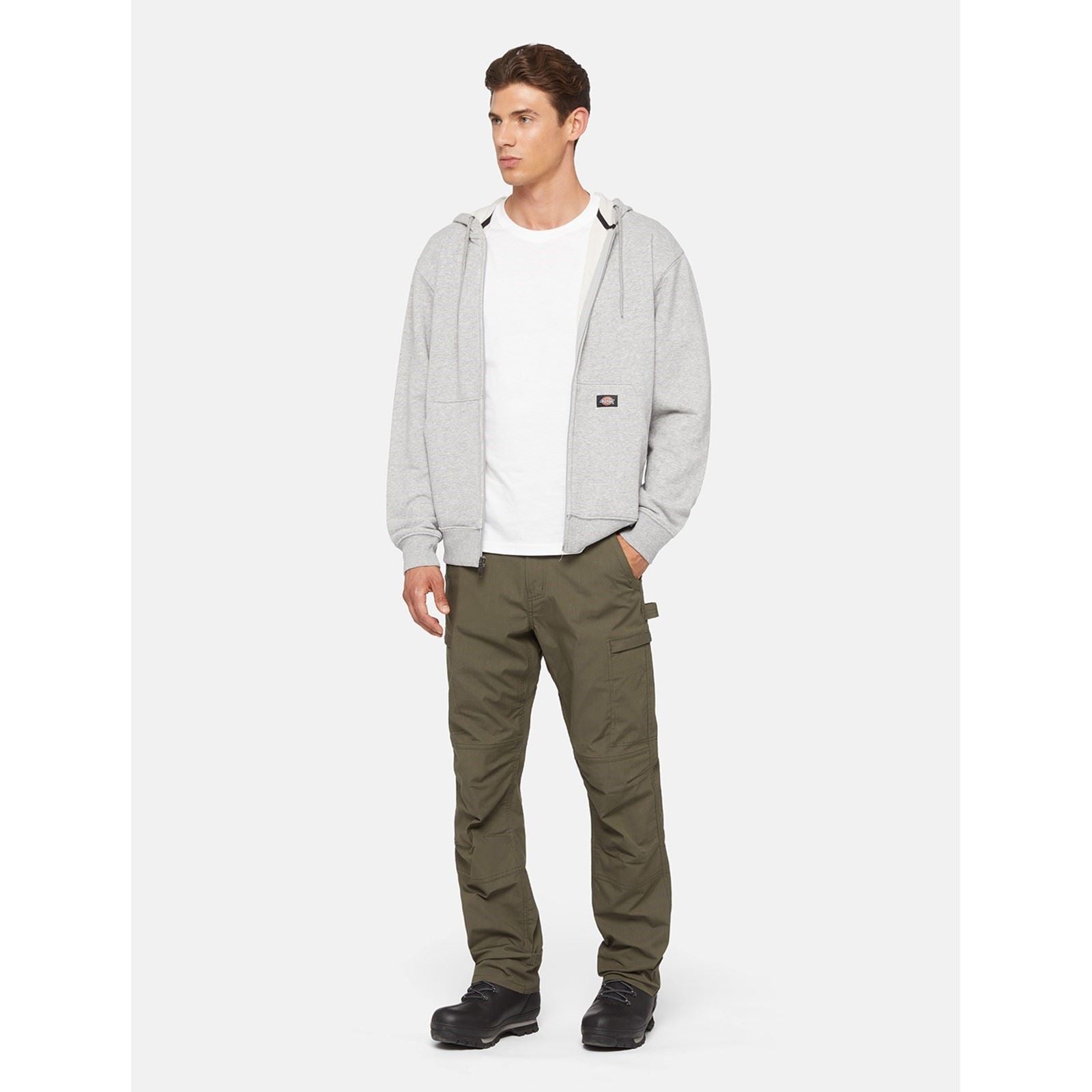 Dickies Everyday Fleece Zip Hoodie Herren Graue Fleecejacke