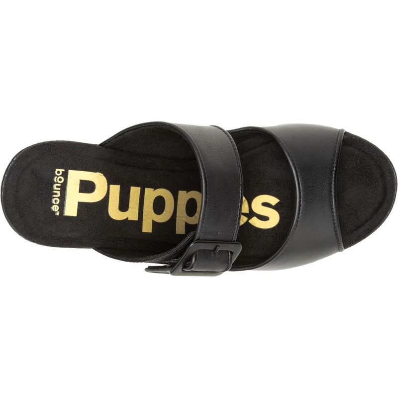 Hush Puppies Poppy Damen Sandalen Aus Schwarzem Leder