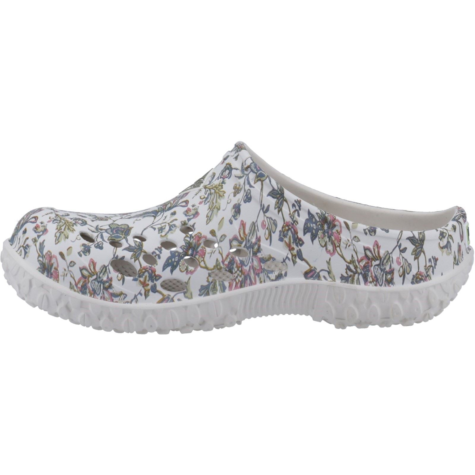Muck Boots Muckster Lite Hellgraue/Blumendruck Clogs