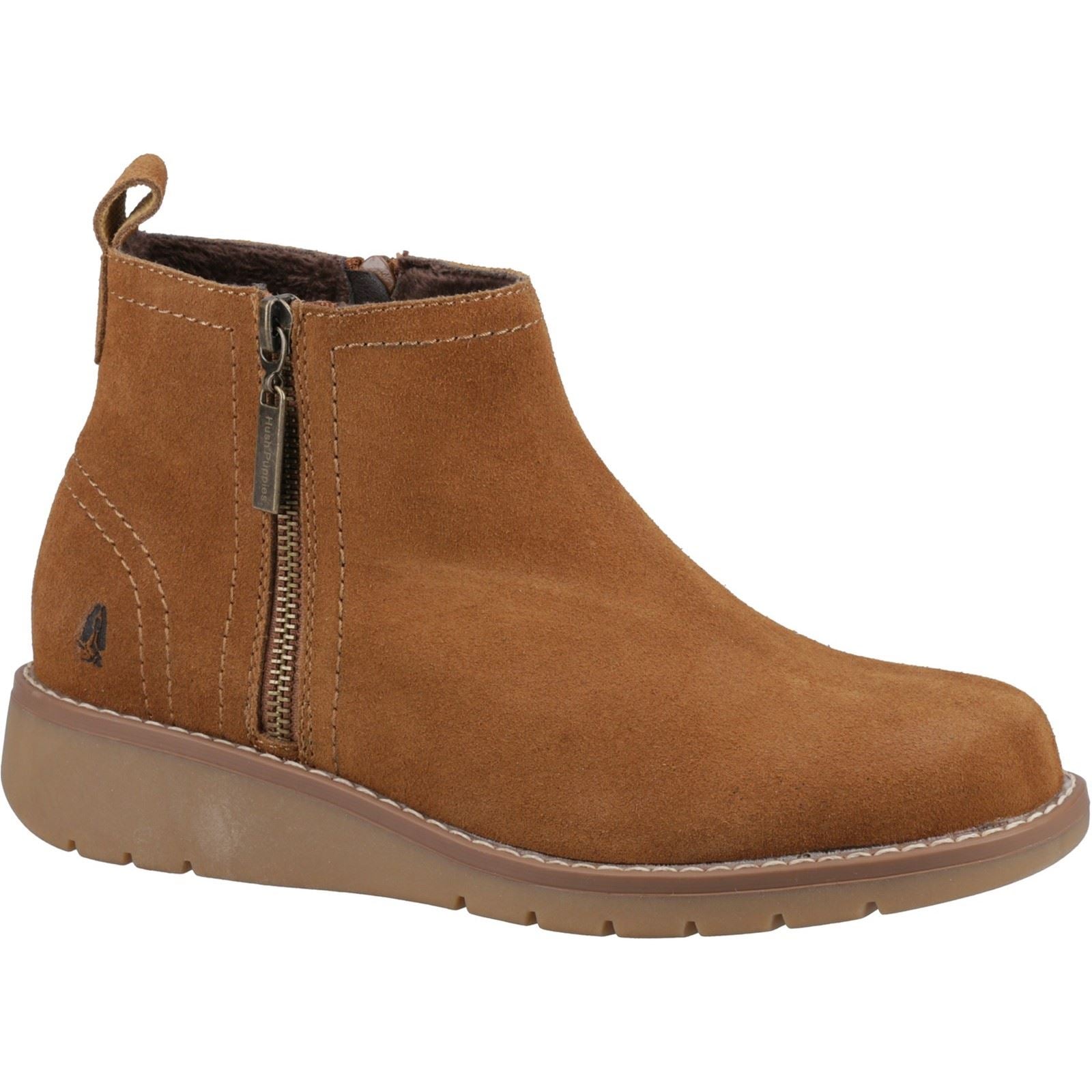 Hush Puppies Libby Wildleder Damen Stiefeletten In Tan