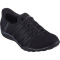 Skechers Breathe-Easy - Roll-With-Me Textile Damen-Sneaker In Schwarz
