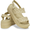 Crocs Brooklyn Woven Thermoplastische Damen Chai Sandalen