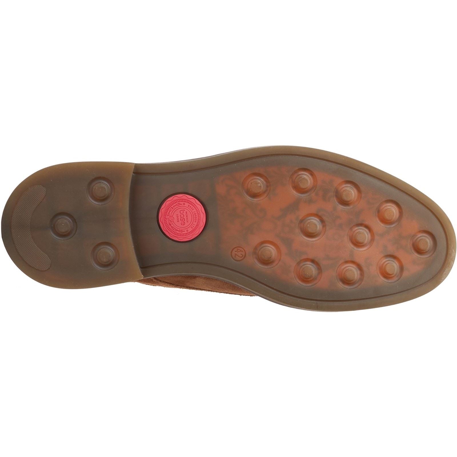 Base London Mawley Leder Herren Ingwer Oxford Schuhe