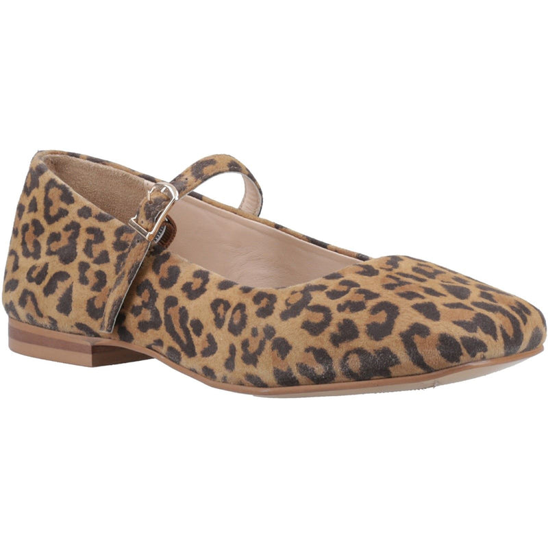 Hush Puppies Pasha Frauen Lederschuhe mit Leopardenmuster