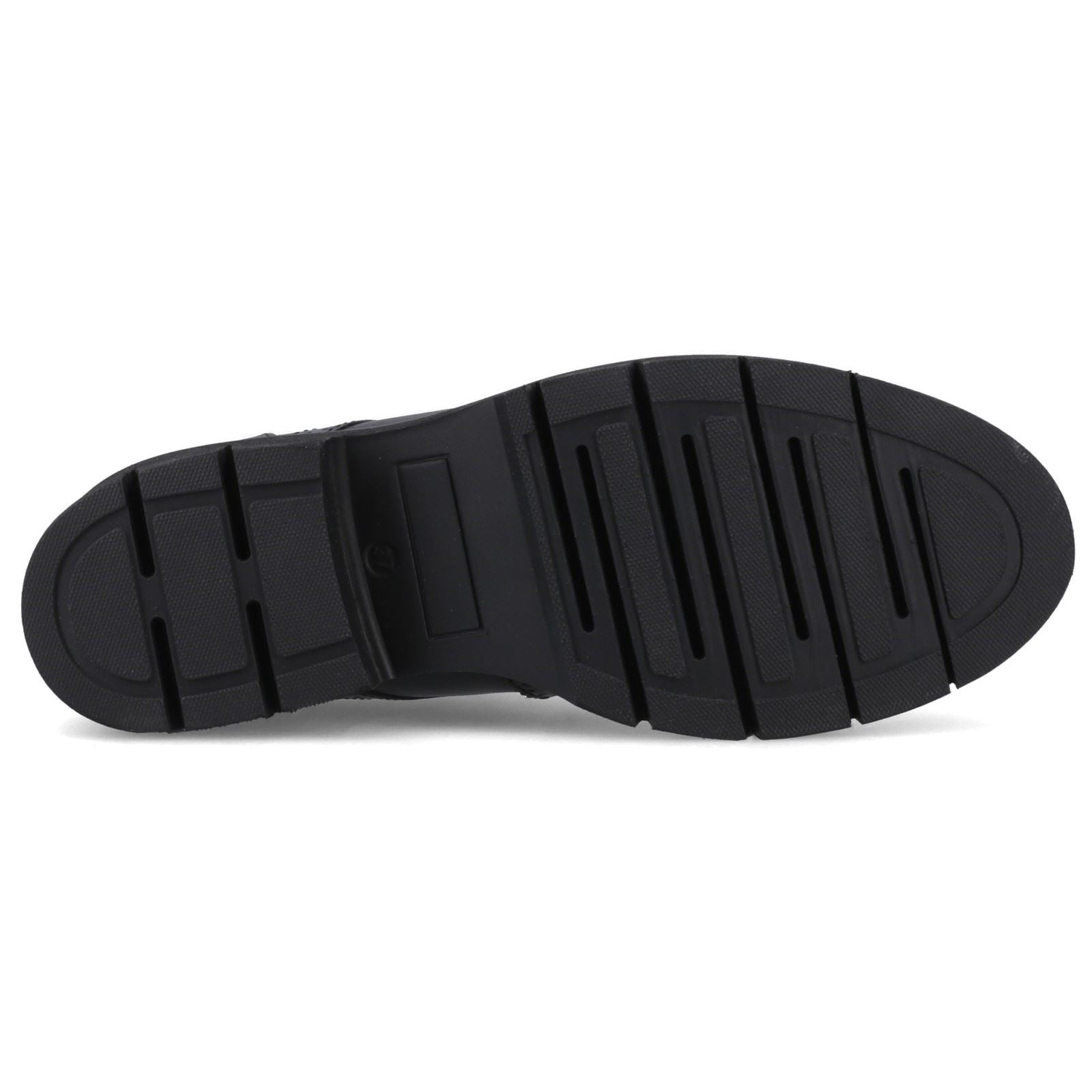 Pod Kacey Leder Damen Schwarz Brogues Schuhe