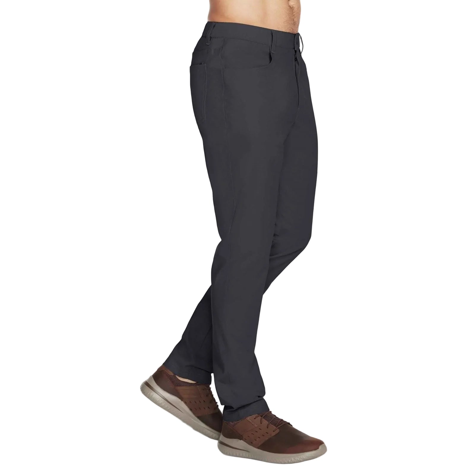 Skechers GO WALK Premium 5 Pocket Polyester Herren Schwarze Chino-Hosen
