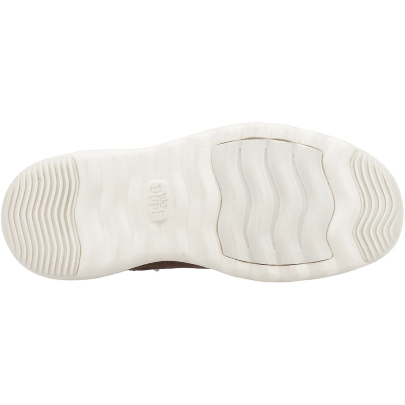 HEYDUDE Branson Leder Damen Kaffee Stiefel