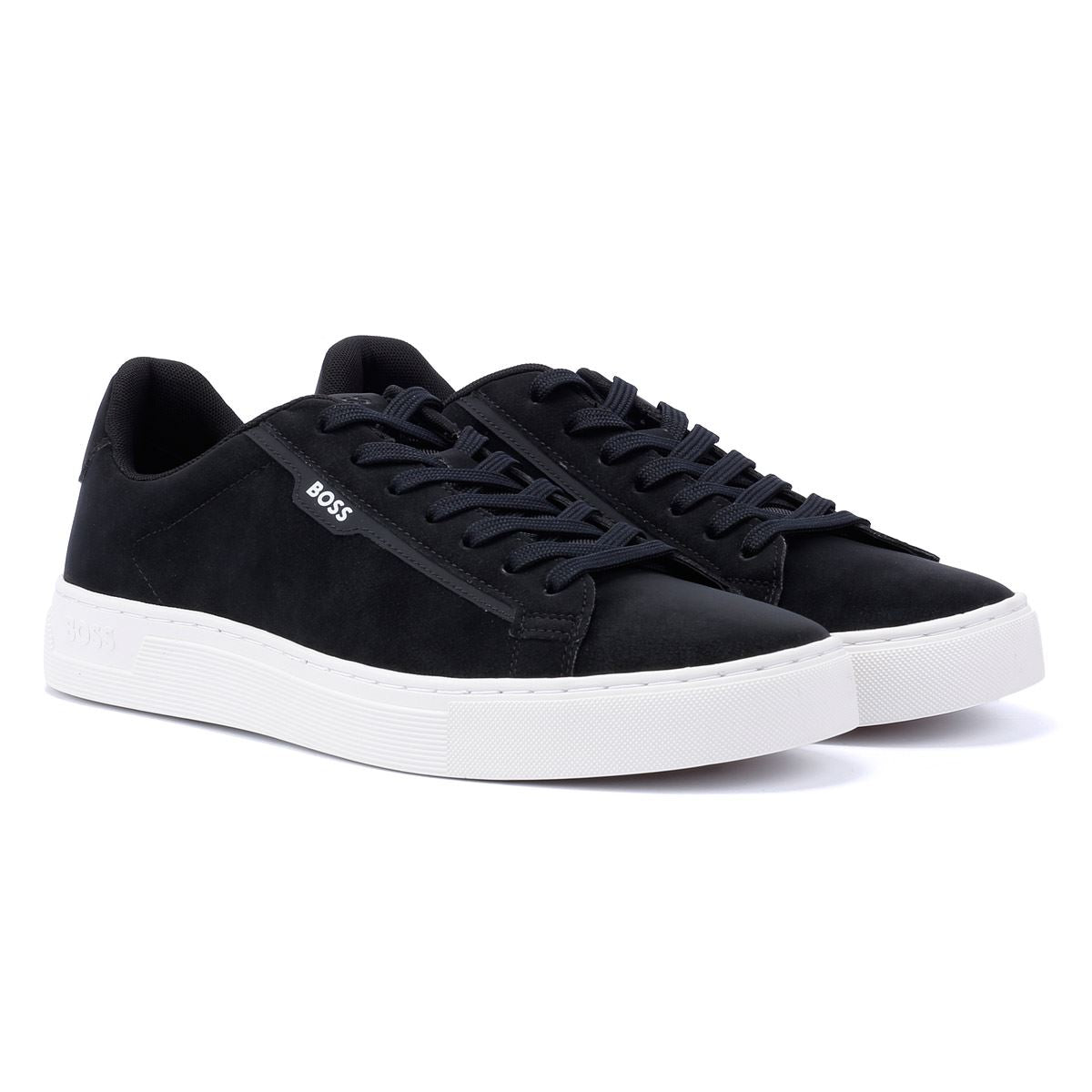 Boss Rhys Tennis Herren Schwarze Turnschuhe