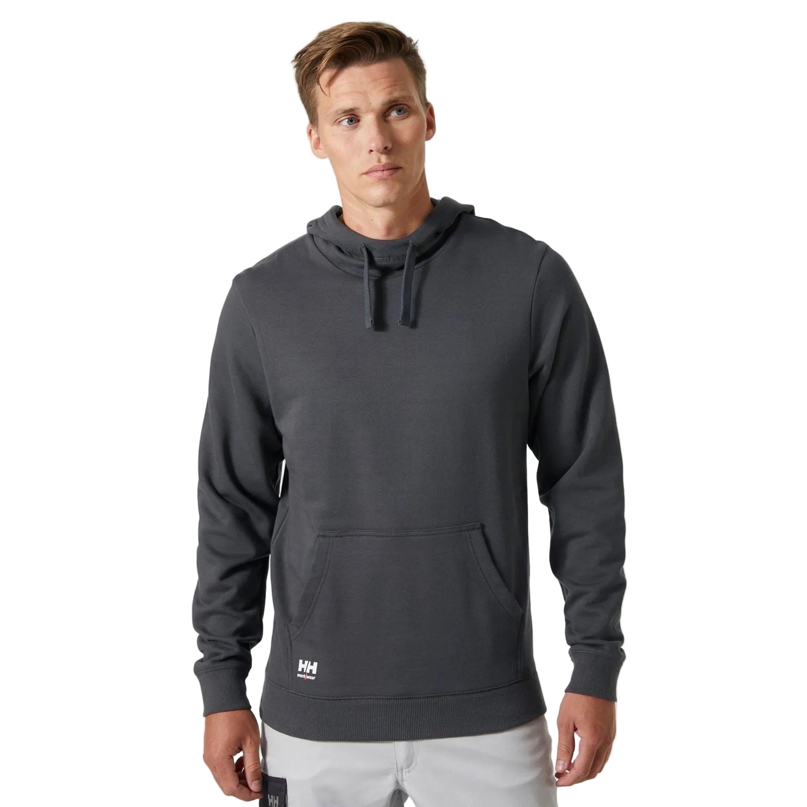 Helly Hansen Workwear Classic Baumwoll Herren Graues Kapuzensweatshirt