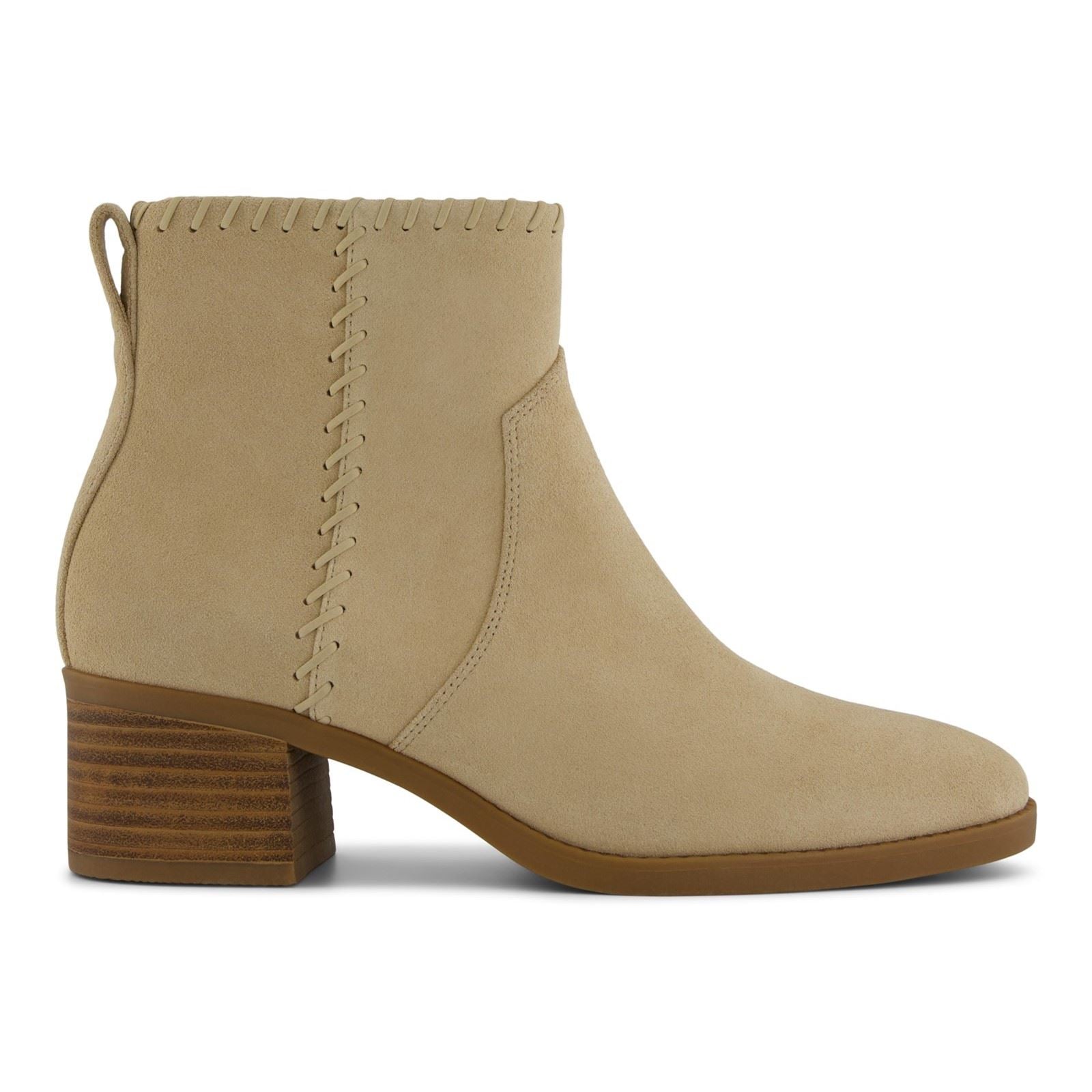 TOMS Delilah Heeled Wildleder Damen Sandalen Stiefeletten Mit Absatz