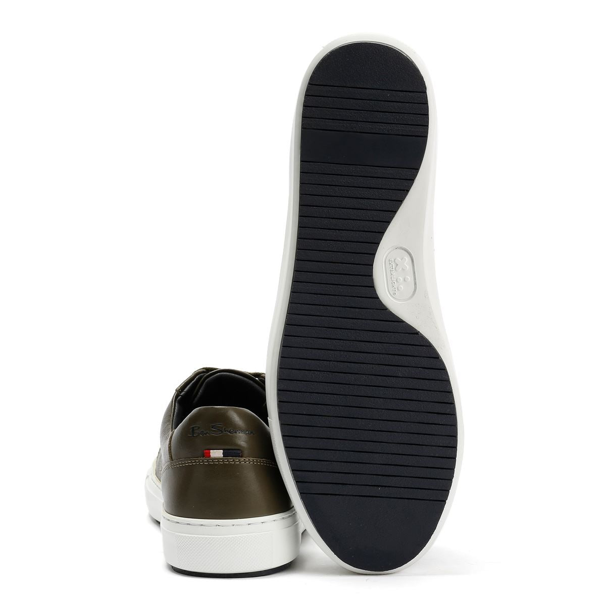 Ben Sherman Ace Cupsole Leder Herren Grüne Sneakers