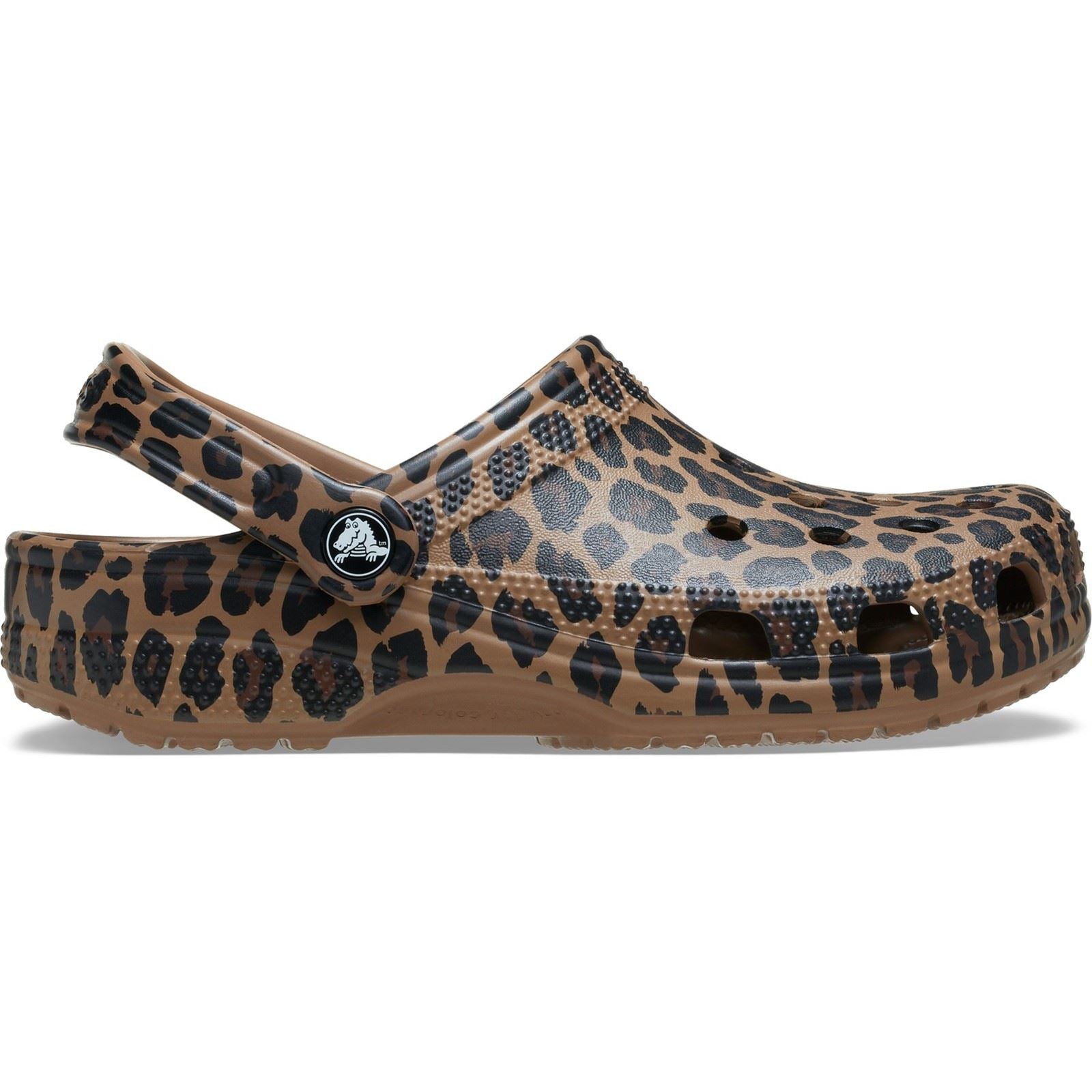 Crocs Classic Animal Eva Damen Sepia/Leopard Clogs