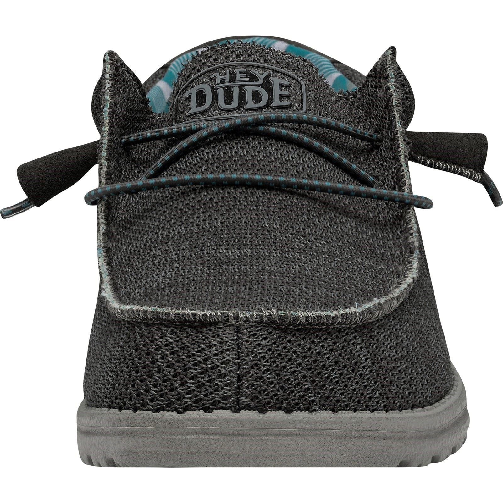 HEYDUDE Wally Sox Kunstwildleder Herren Bootsschuhe In Anthrazit