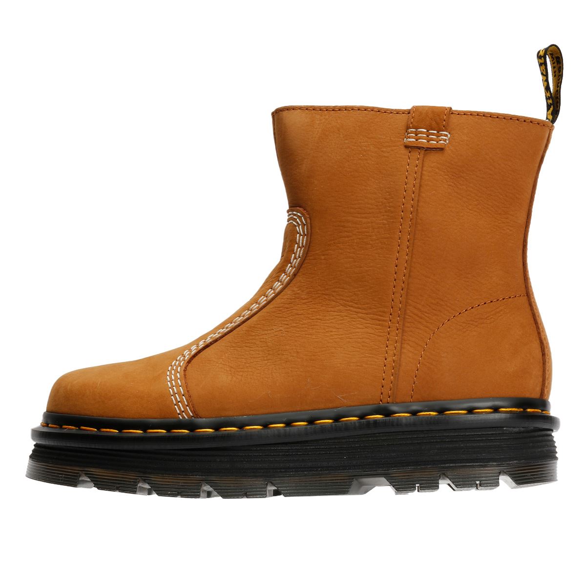 Dr. Martens Zebzag Rigger Nubuck Damen Braune Stiefel