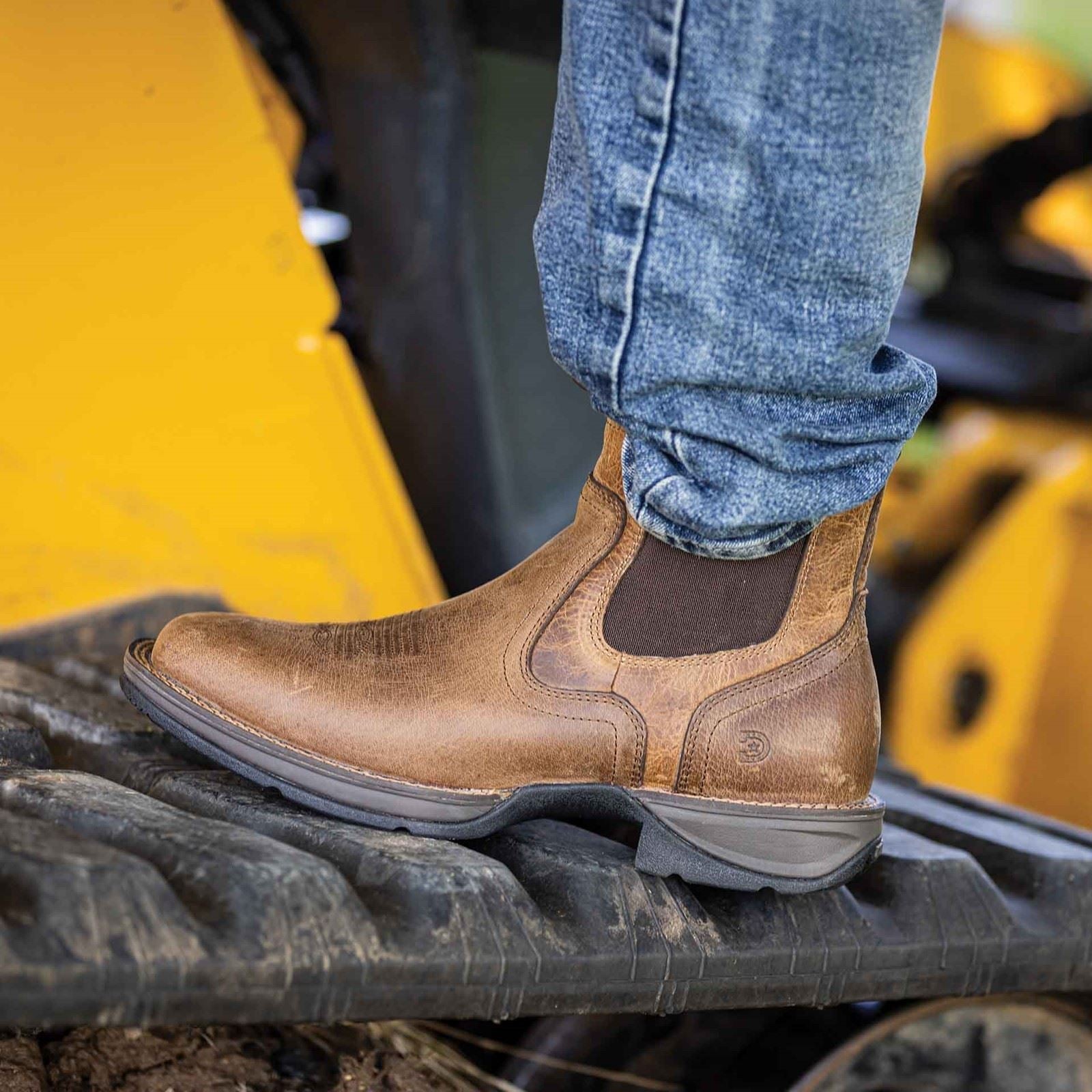 Durango Red Dirt Rebel Leder Herren Old Town Braun/Tan Knöchelstiefel