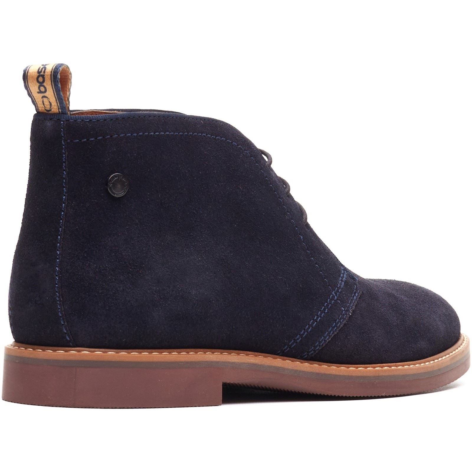 Base London Carlton Chukka Leder Herren Marine Stiefel