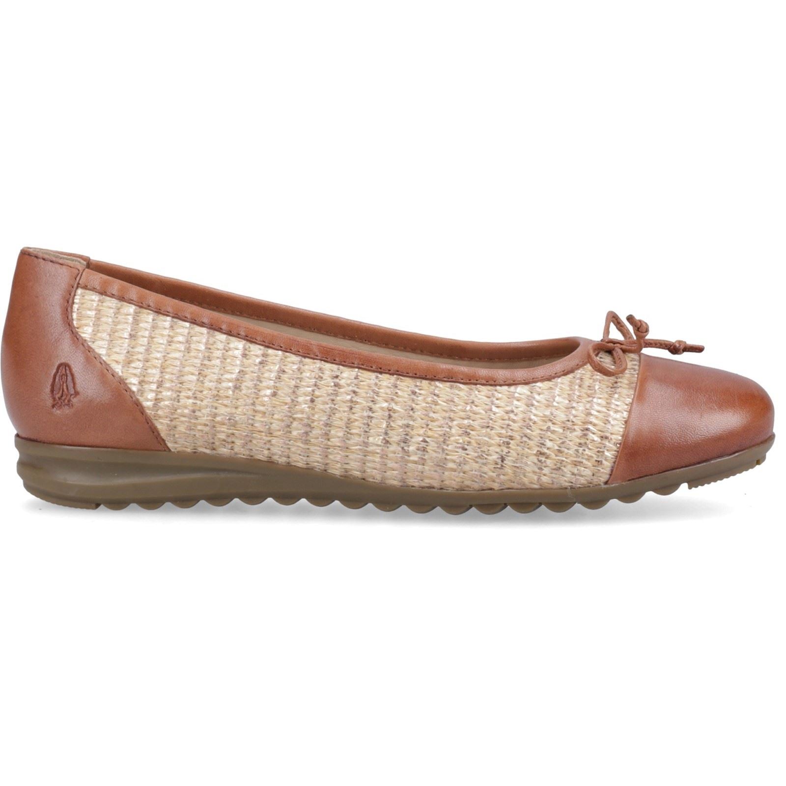 Hush Puppies Laurie Toe Cap Leder Damenschuhe In Braun