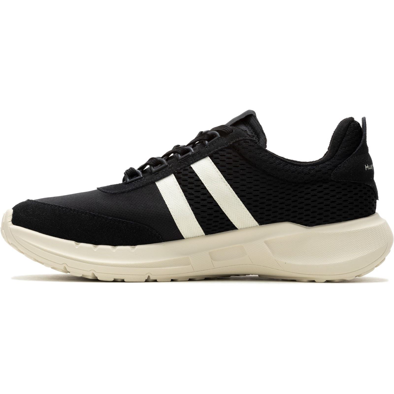 Hush Puppies Seventy8 Retro Runner Herren Sneaker Aus Schwarzem Wildleder