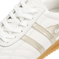Gola Stadium Damen Sneaker Aus Weißem Leder