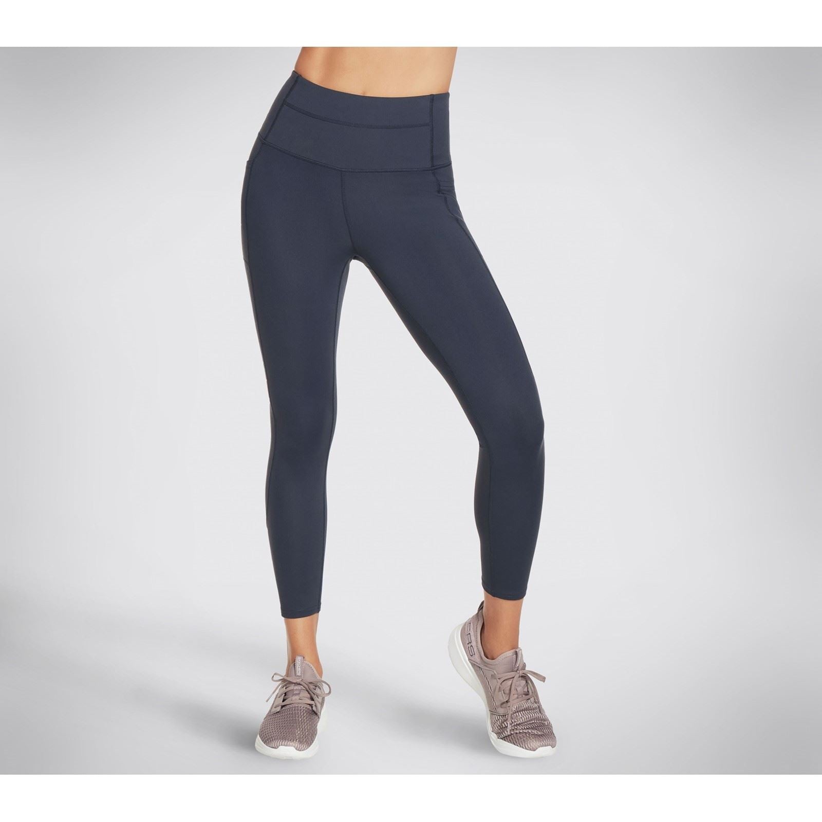 Skechers Performance GOWALK Wear High-Waisted 7/8 Nylon Damen Blaue Sportleggings
