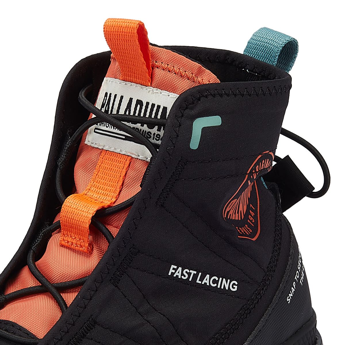 Palladium Pampa Travel Lite Herren-Schwarze Farbe Nylon-Stiefel