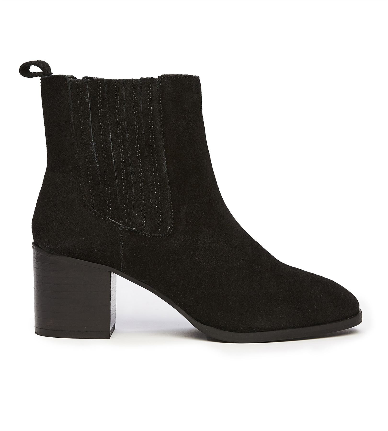 Osprey London The Naples Wildlederschwarze Damenstiefel