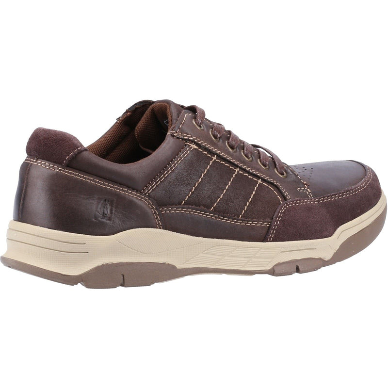 Hush Puppies Finley Leder Herren Kaffee Schnürschuhe