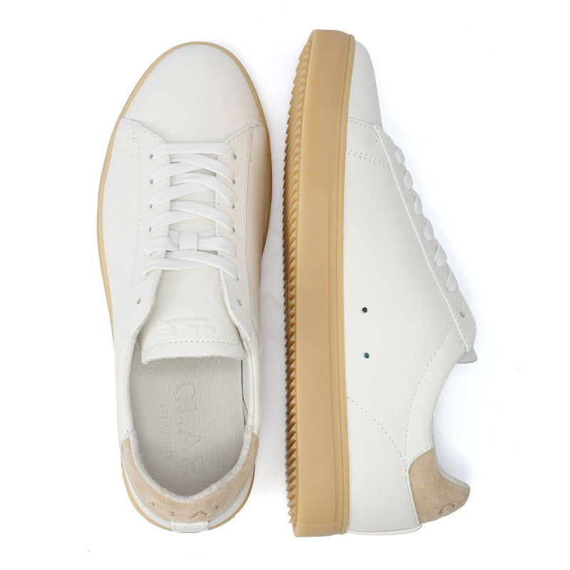 Clae Bradley Leder Herren Weiße Sneakers