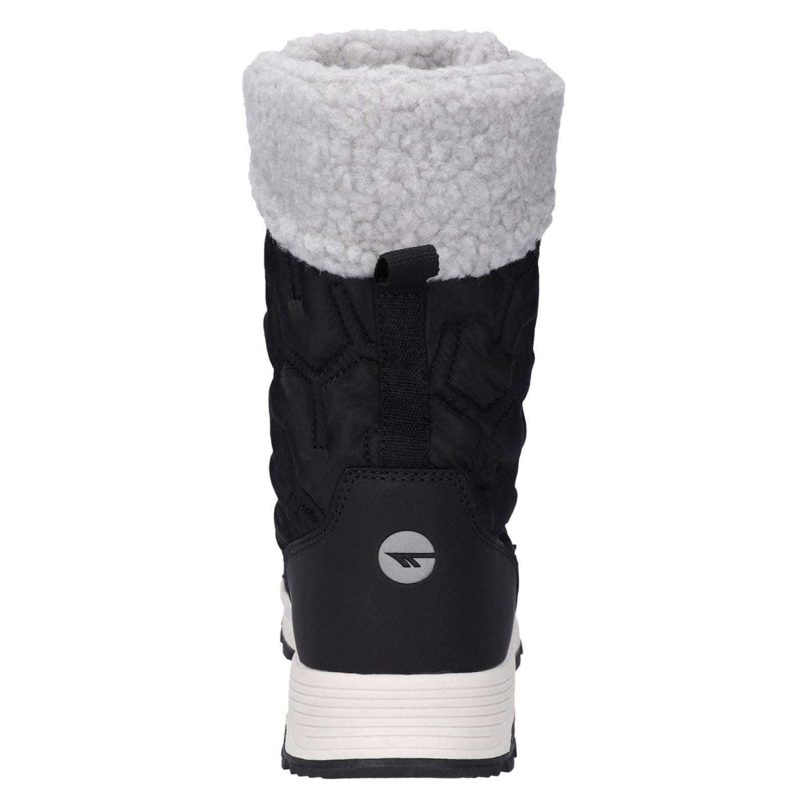 Hi-Tec Sophia Nylon Damen Winter Stiefeletten in Jet Black/Festival Fuchsia