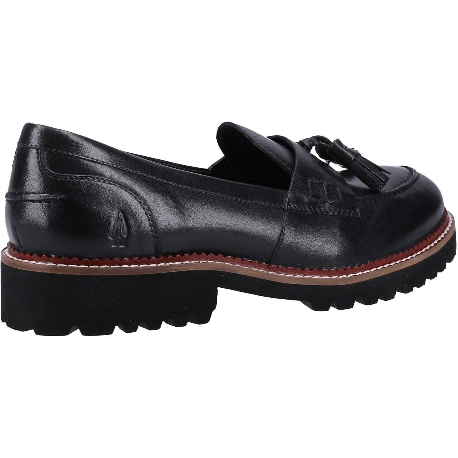 Hush Puppies Ginny Wildleder Damen Schwarze Loafer