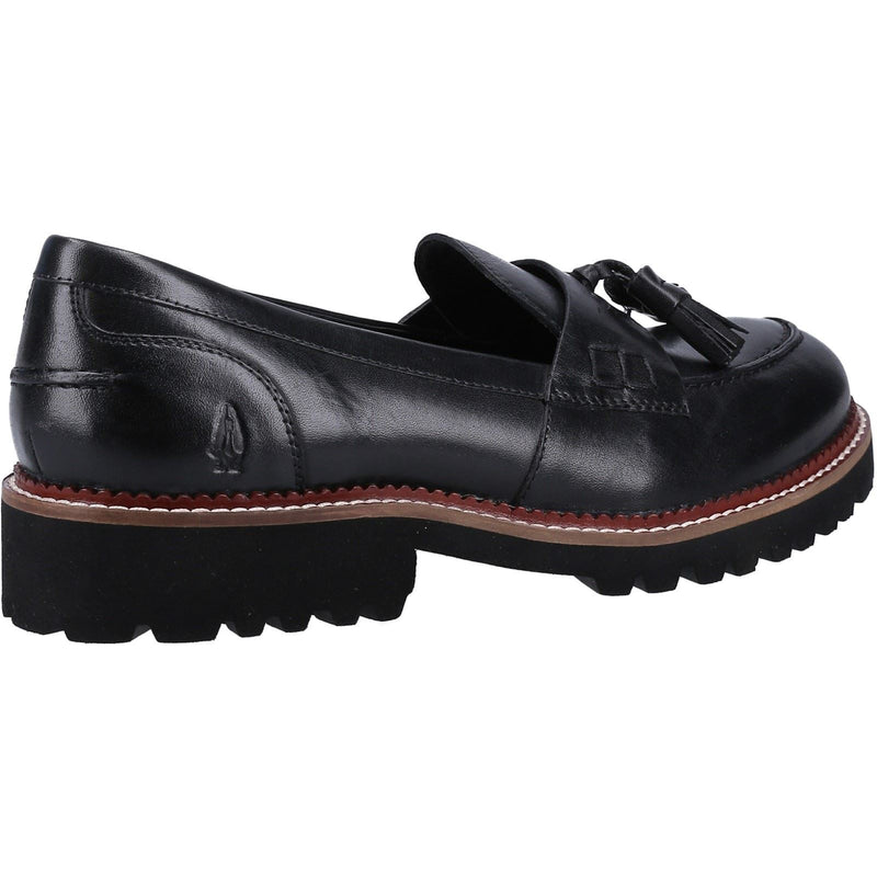 Hush Puppies Ginny Wildleder Damen Schwarze Loafer
