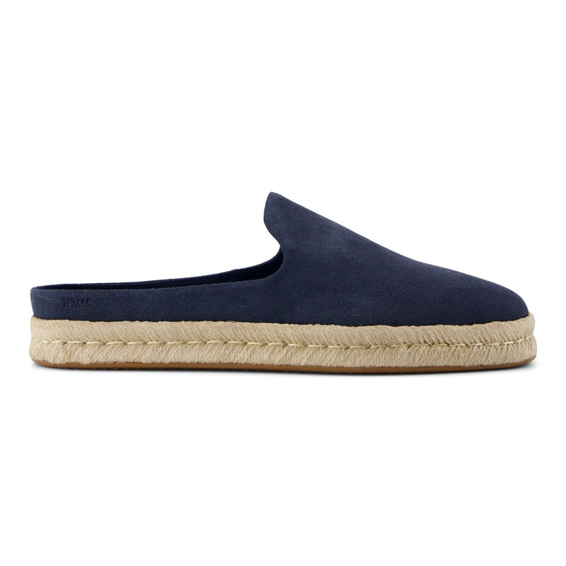 TOMS Santiago Mule Herren Pantoletten Aus Leder In Marineblau