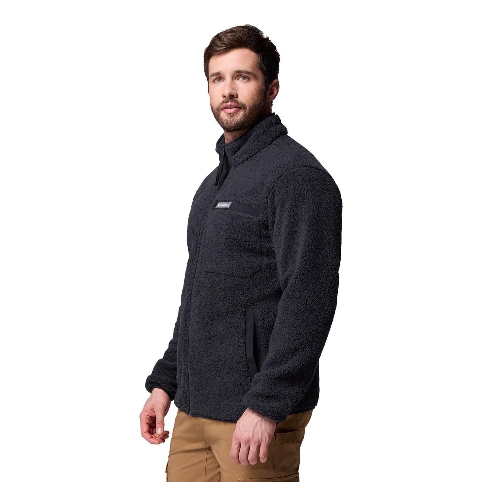 Columbia Rugged Ridge High Pile Full Zip Herren Schwarze Farbe Fleecejacke