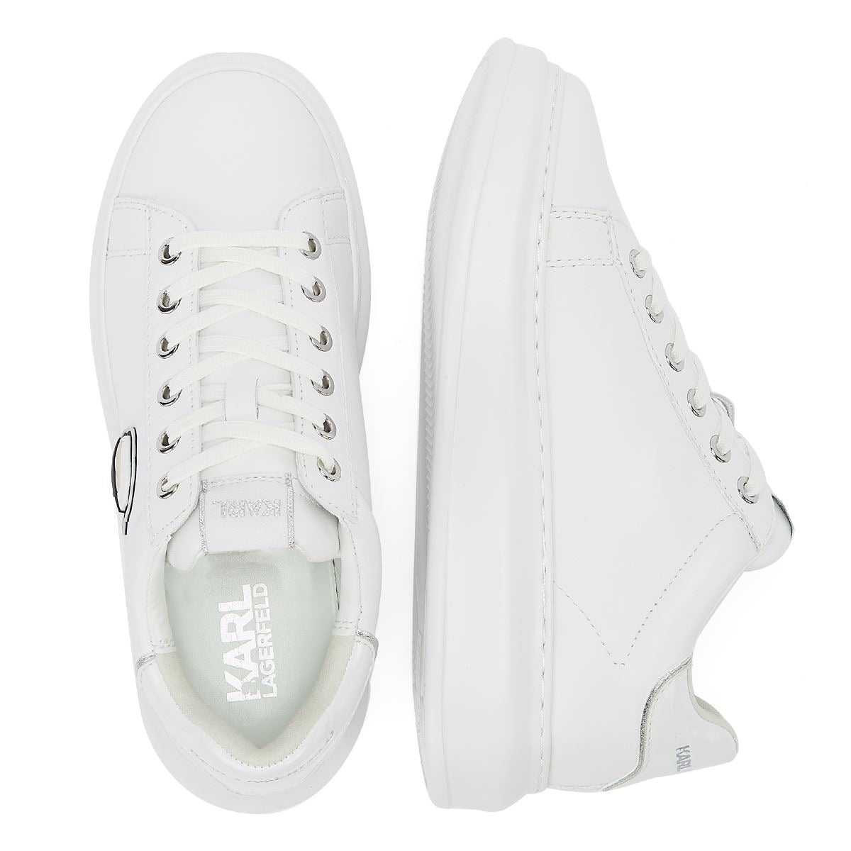 Karl Lagerfeld kapri nft lo Spitzen Damen-Sneaker in Weiß Mono