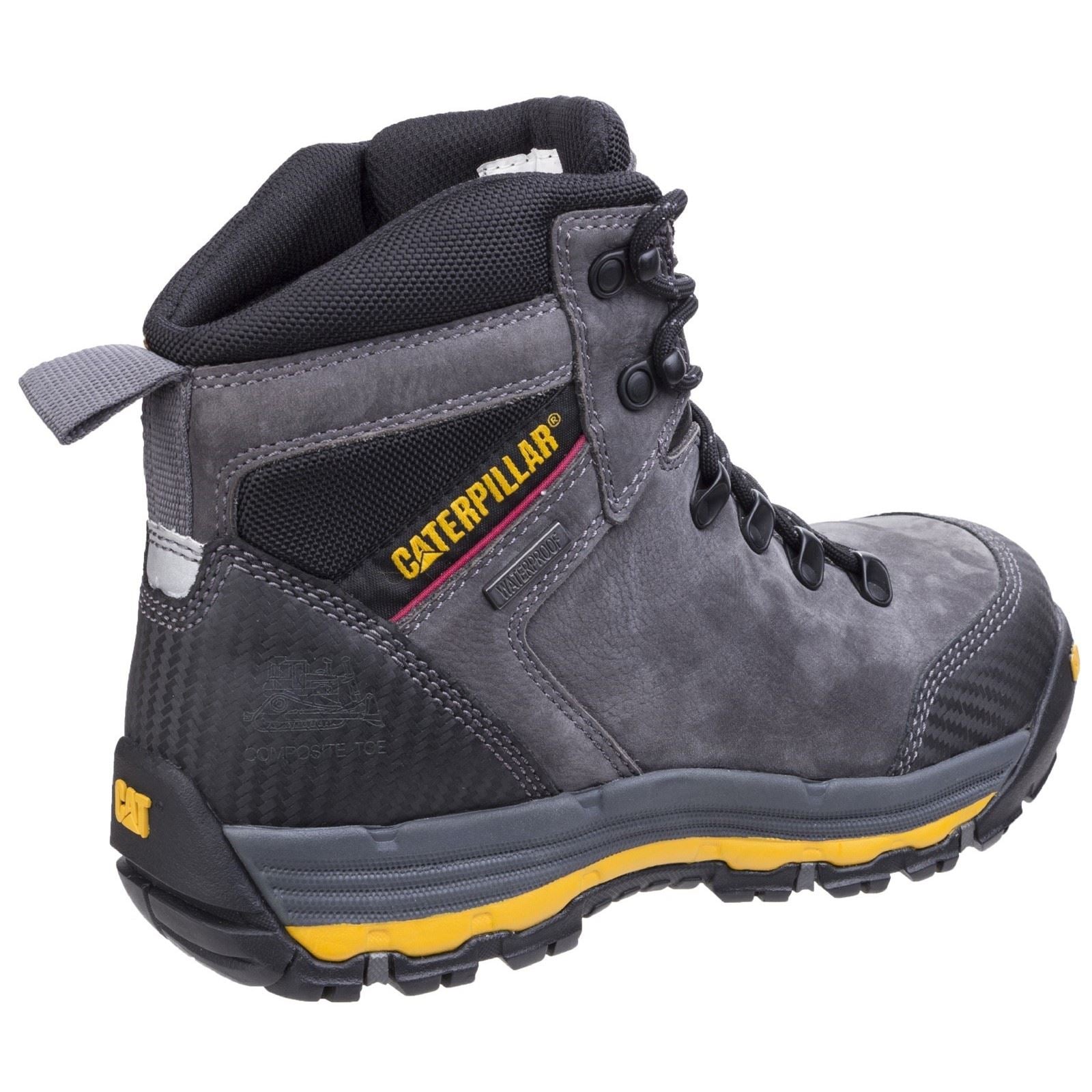 Caterpillar Munising Leder Dunkler Schatten Sicherheitsstiefel