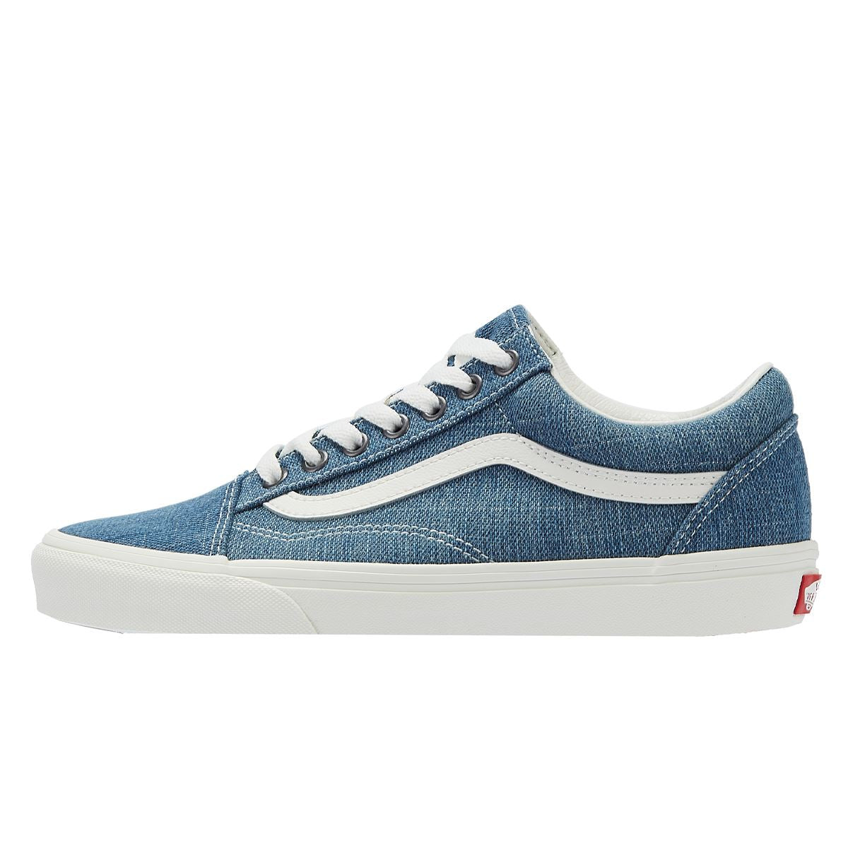 Vans Old Skool Gewebte Jeans Blau/Weiße Jeans-Sneakers