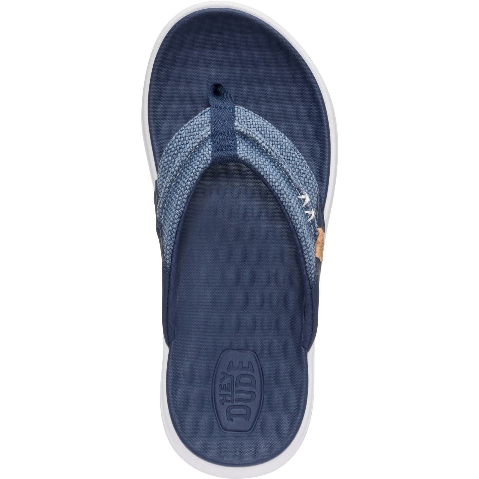 HEYDUDE Finn Flip Polyester Herren Marineblau Sandalen