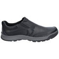 Hush Puppies Jasper Leder Herren Schwarze Mokassins