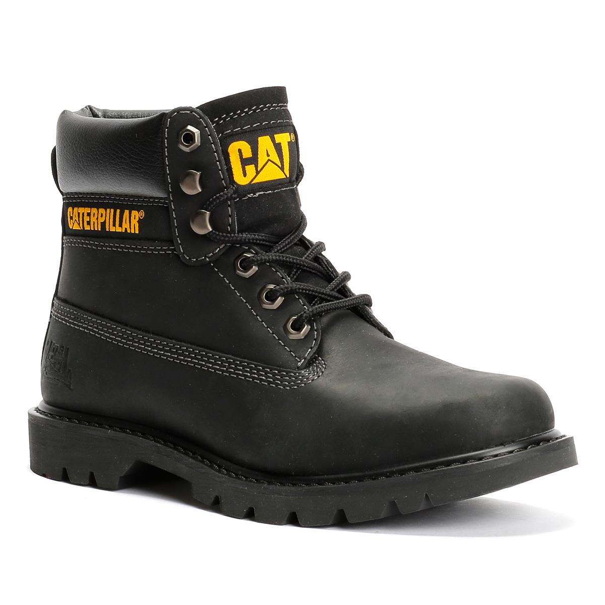 Caterpillar Colorado 2.0 Tractor Leder Herren Schwarze Stiefel
