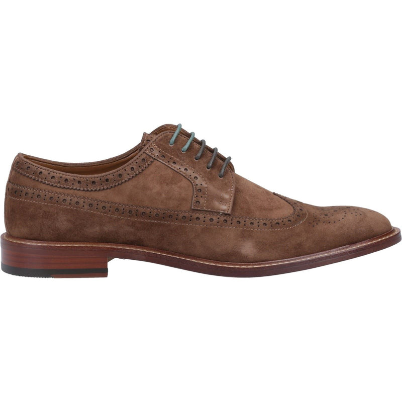 Dune Superior Wildleder Herren Braune Brogues-Schuhe