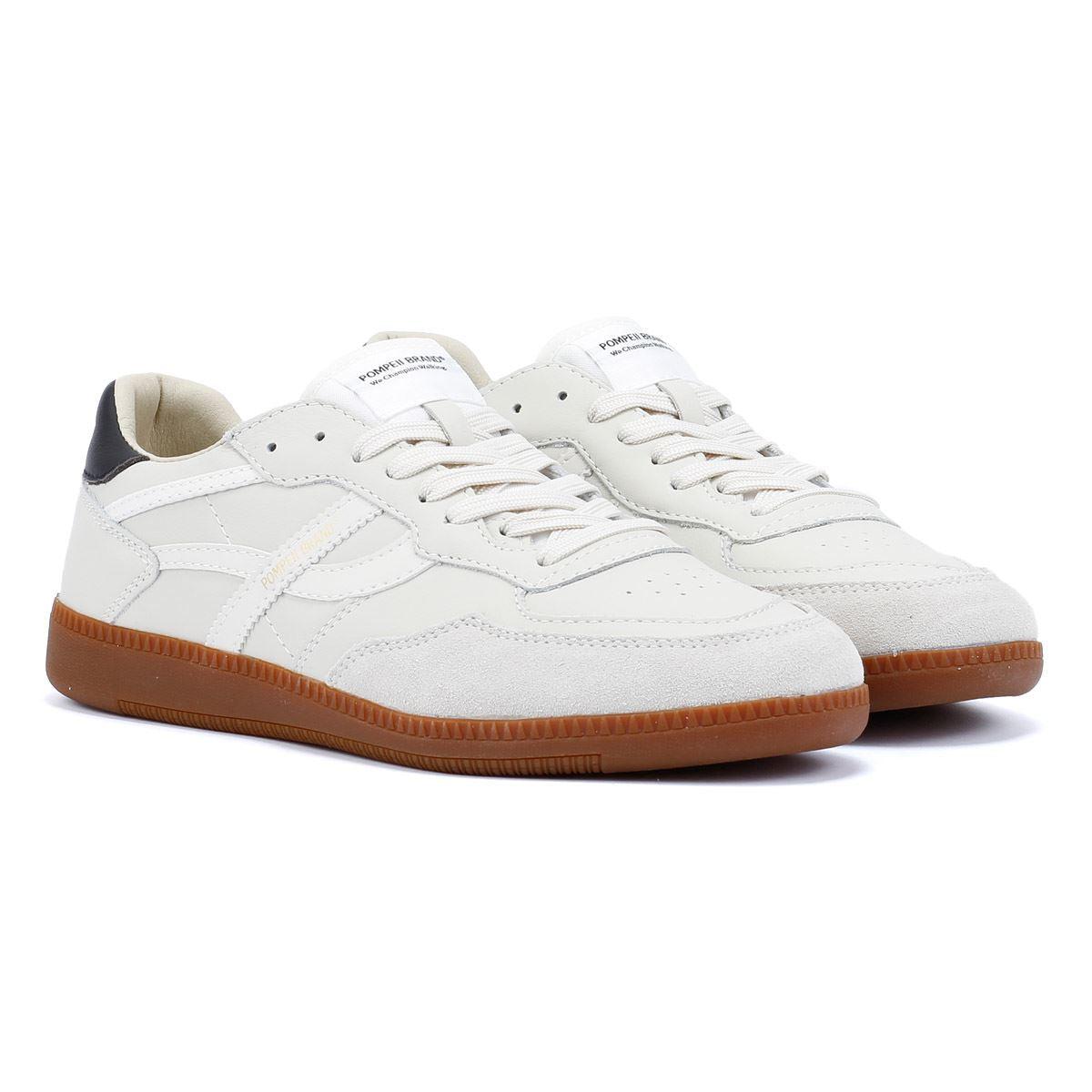 Pompeii Elan Sala Leder Herren Weiße Sneakers