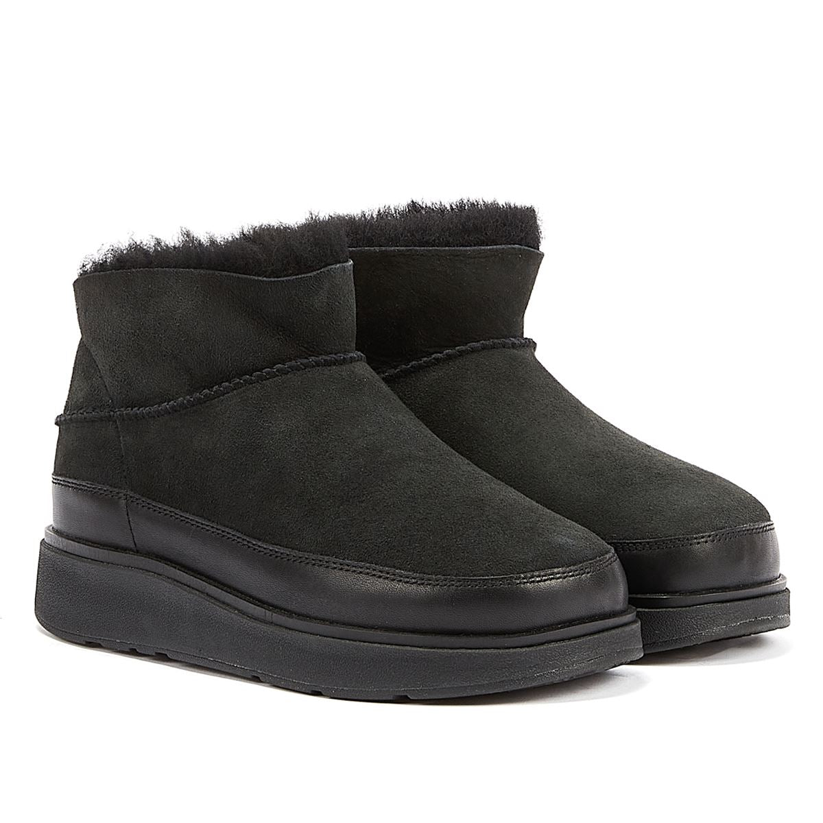 FitFlop Ultra Mini Damen Schwarze Stiefel