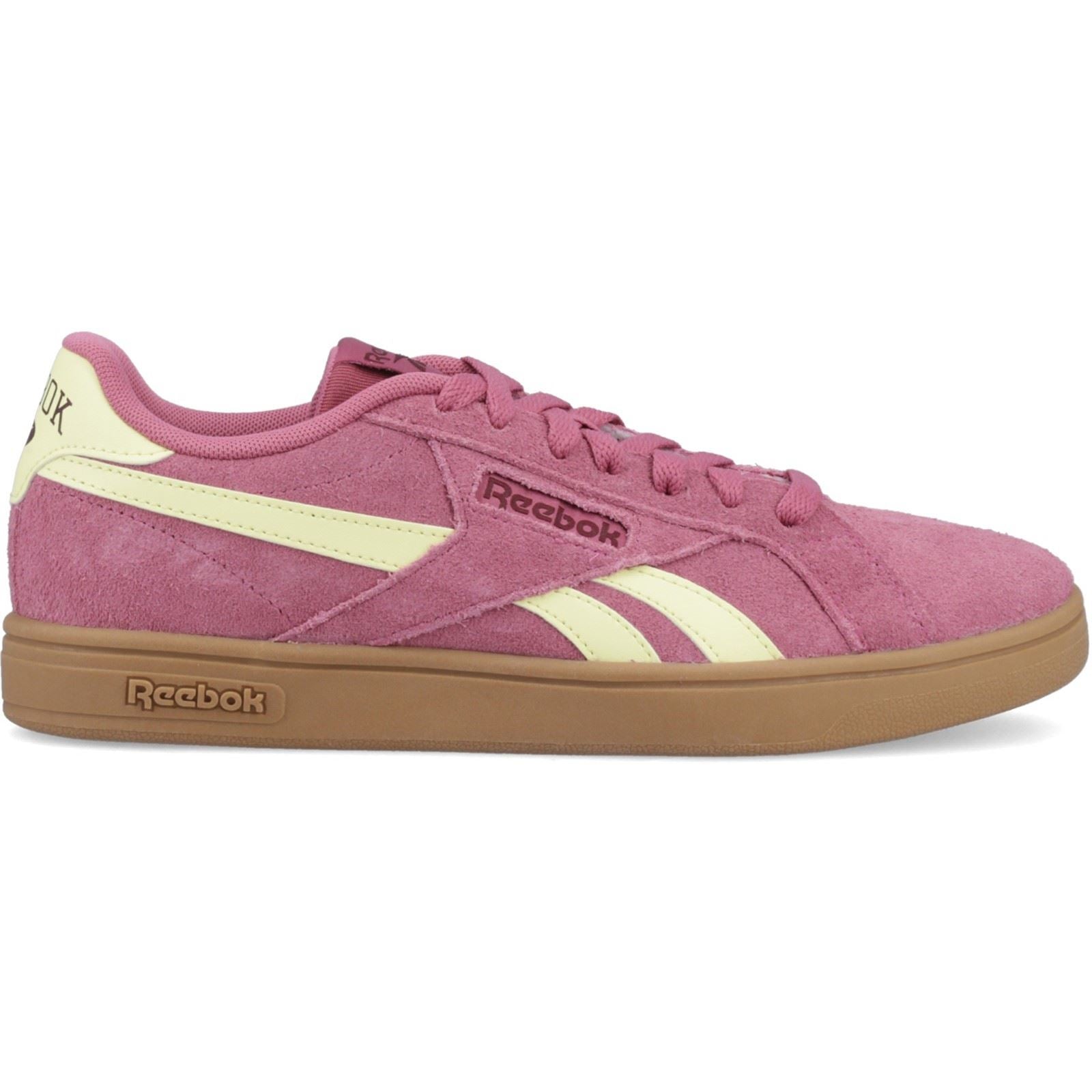 Reebok Court Retro Textil Damen Studiopink/Gelb/Haze/Schwarz Kirsch Sneaker