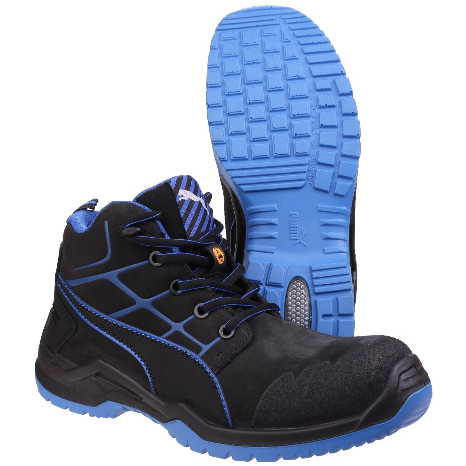 Puma Safety Krypton Nubuck Blau Sicherheitsstiefel
