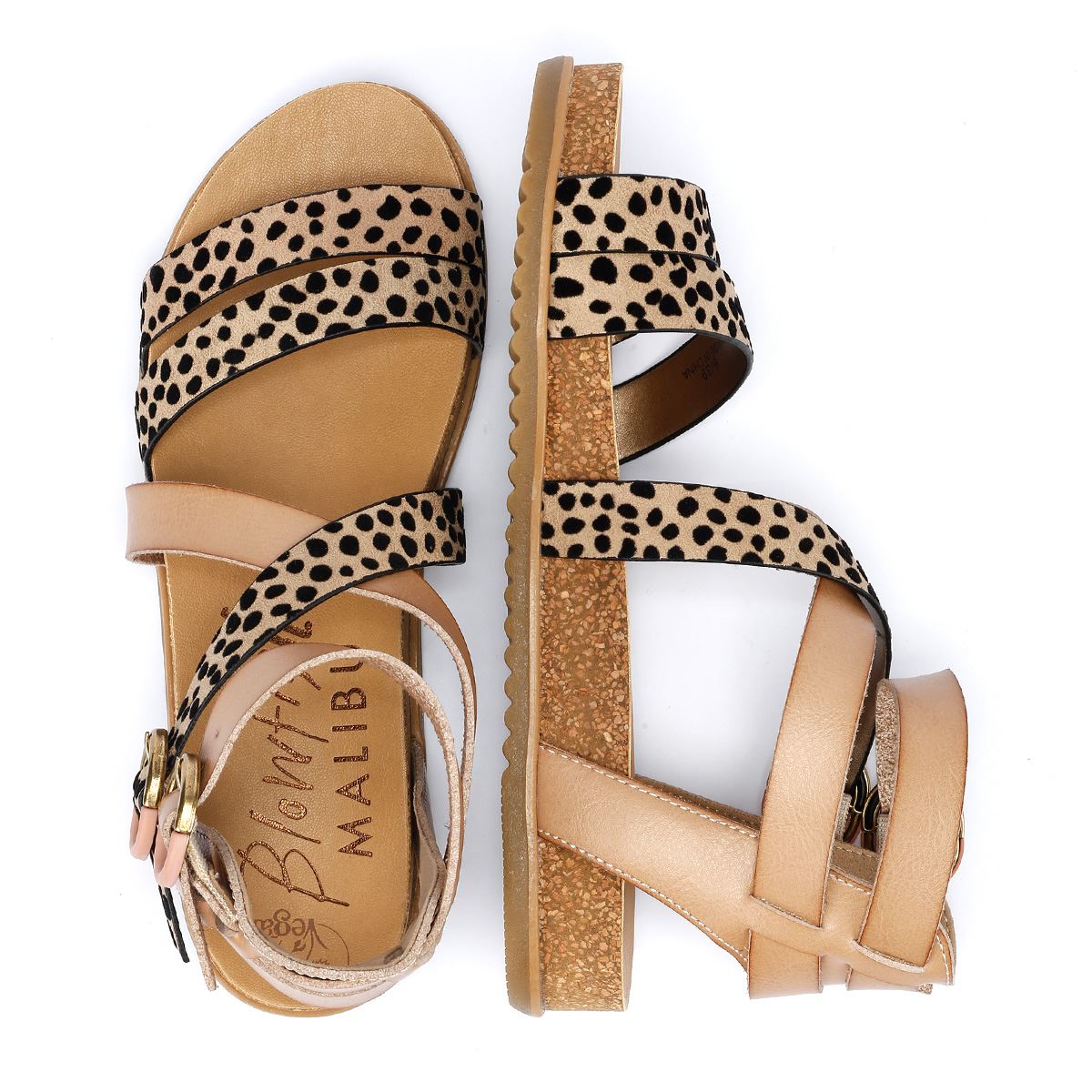 Blowfish Malibu Fandie Damen Sand-/Leoparden-Sandalen